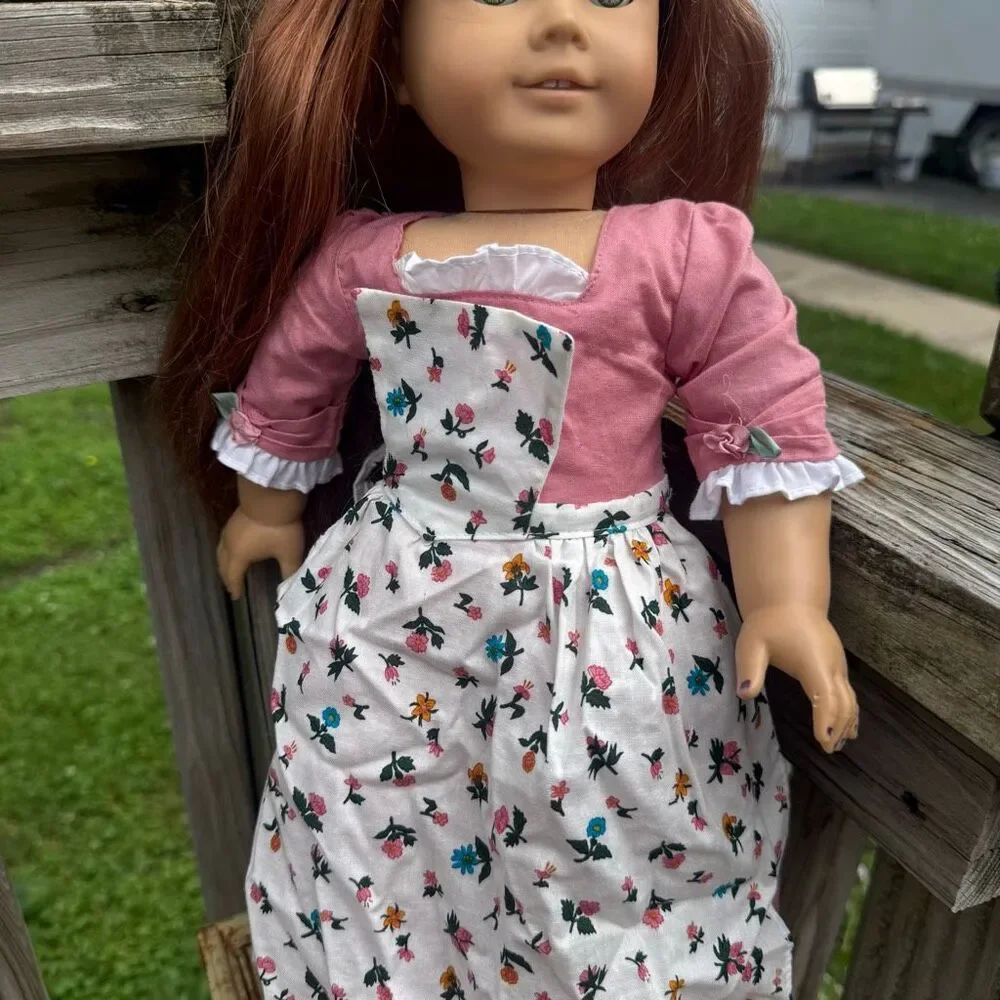 American Girl Felicity Spring Birthday Retired Dress/Apron